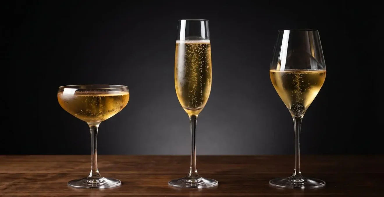 Évolution des verres à Champagne à travers les époques, de la coupe festive au verre tulipe moderne