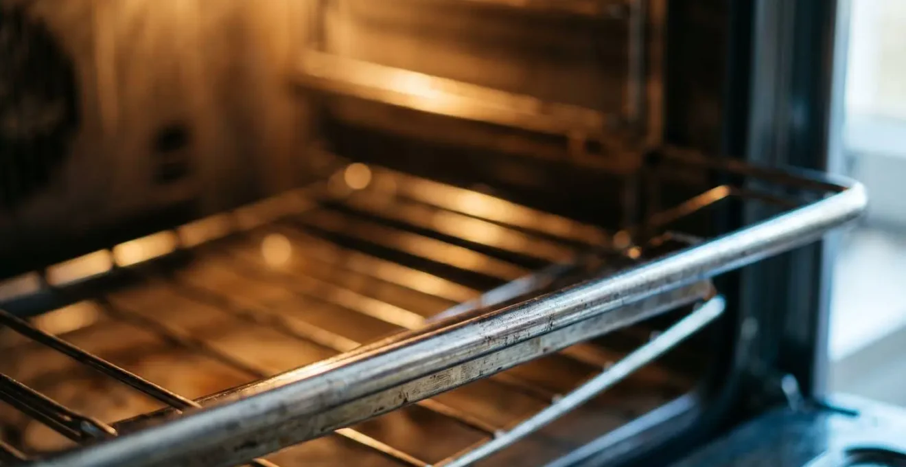 Intérieur d'un four professionnel avec grilles de cuisson à différents niveaux